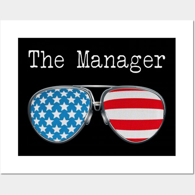 AMERICA PILOT GLASSES THE MANAGER Wall Art by SAMELVES